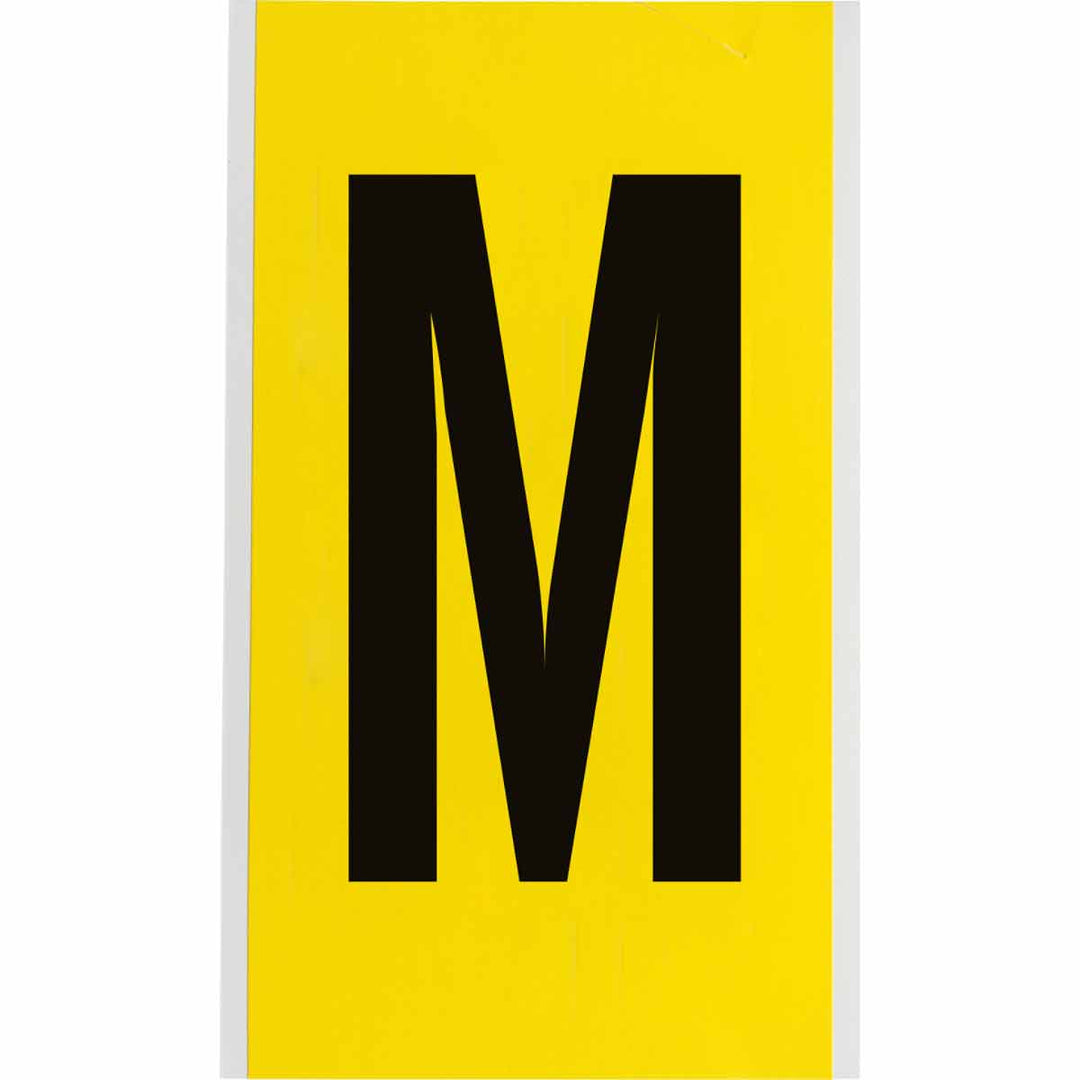 Brady 3470 - N 34 Series Indoor Repositionable Numbers And Letters, 6 in, Letter M MTESolutions