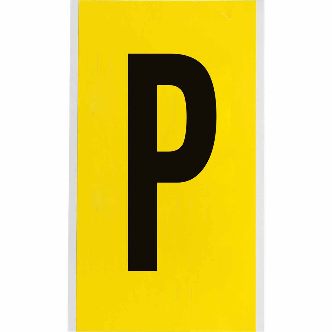 Brady 3470 - P 34 Series Indoor Repositionable Numbers And Letters, 6 in, Letter P MTESolutions