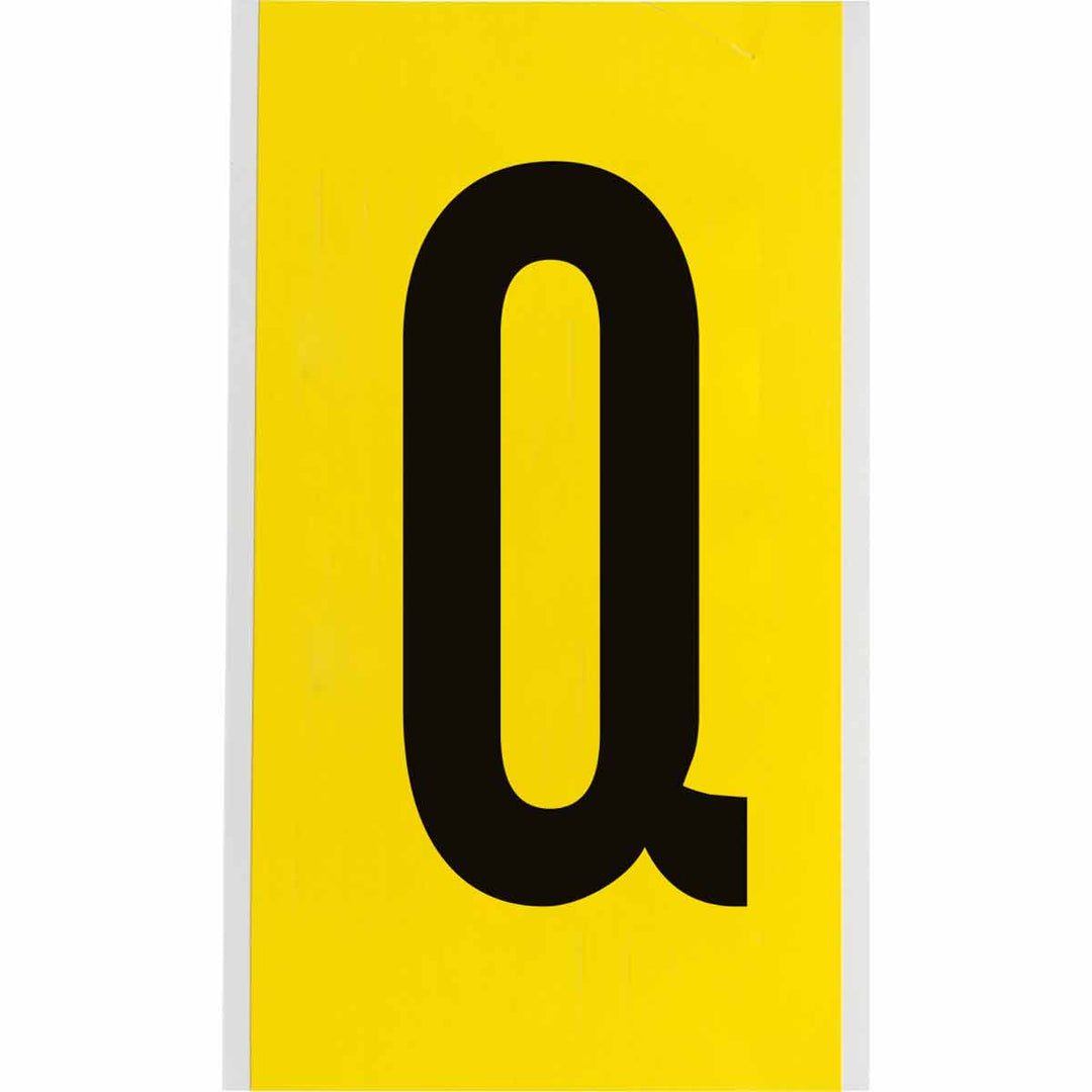 Brady 3470 - Q 34 Series Indoor Repositionable Numbers And Letters, 6 in, Letter Q MTESolutions