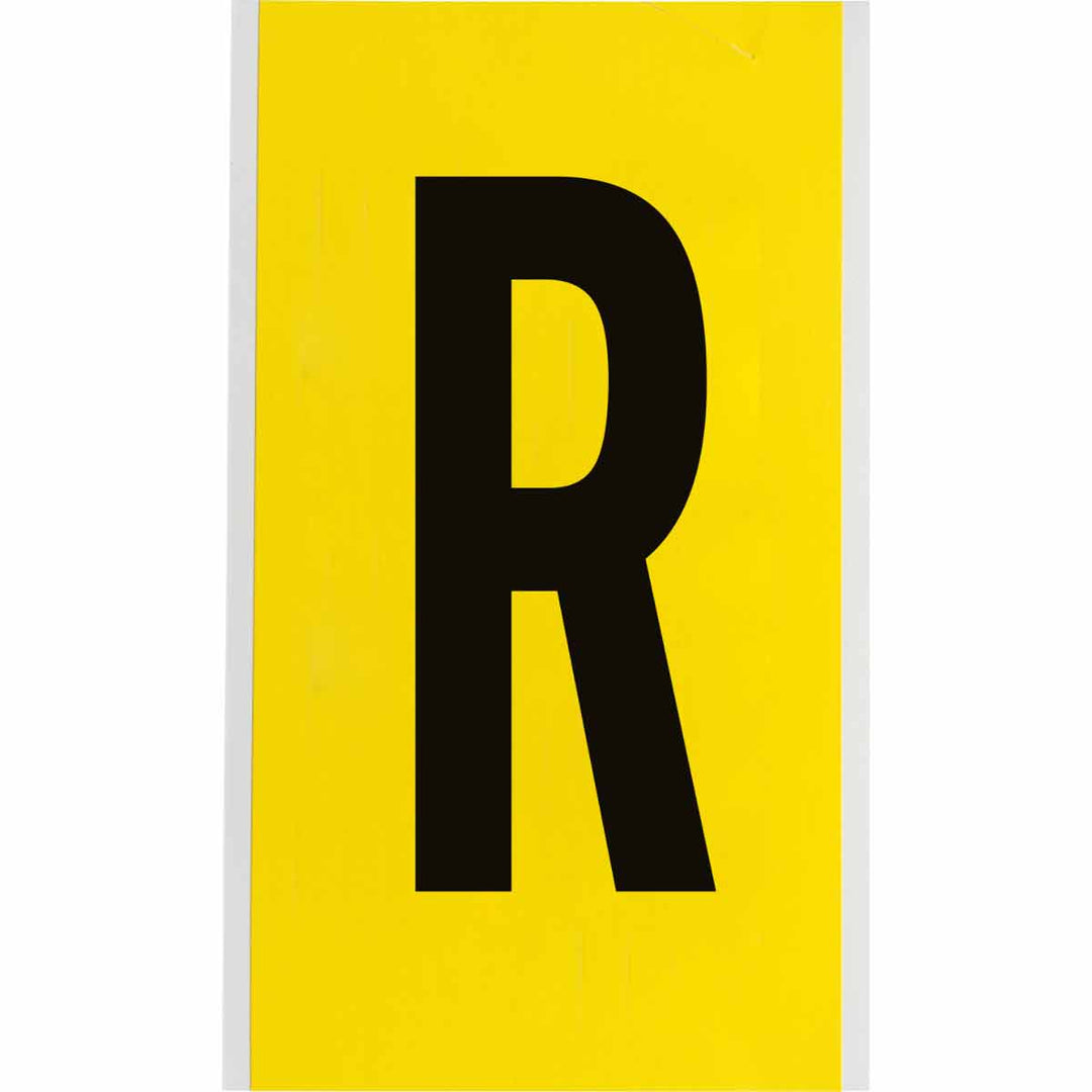 Brady 3470 - R 34 Series Indoor Repositionable Numbers And Letters, 6 in, Letter R MTESolutions