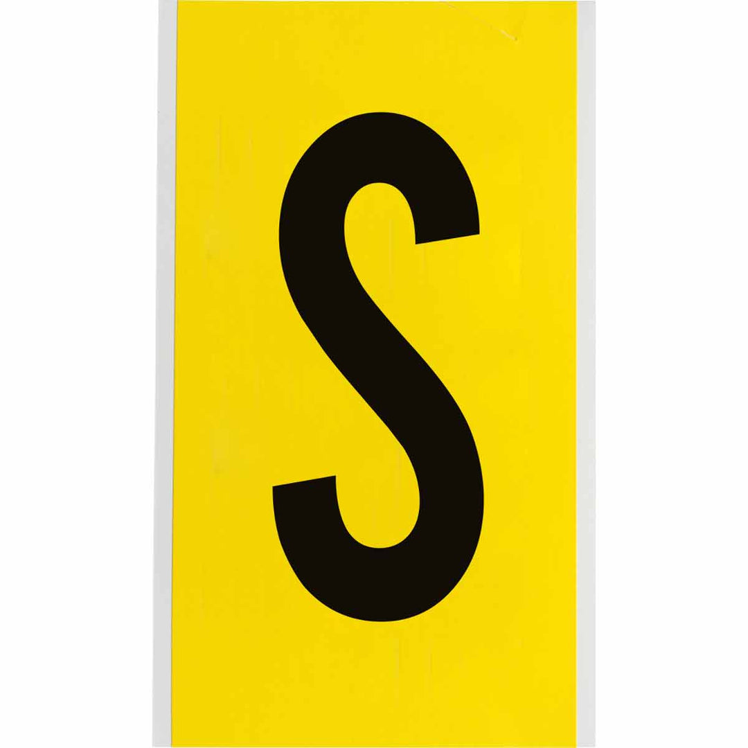 Brady 3470 - S 34 Series Indoor Repositionable Numbers And Letters, 6 in, Letter S MTESolutions
