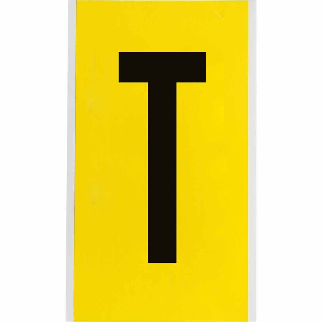 Brady 3470 - T 34 Series Indoor Repositionable Numbers And Letters, 6 in, Letter T MTESolutions