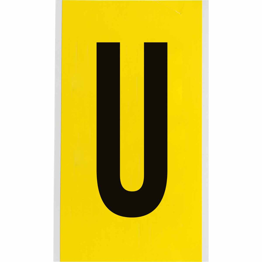 Brady 3470 - U 34 Series Indoor Repositionable Numbers And Letters, 6 in, Letter U MTESolutions