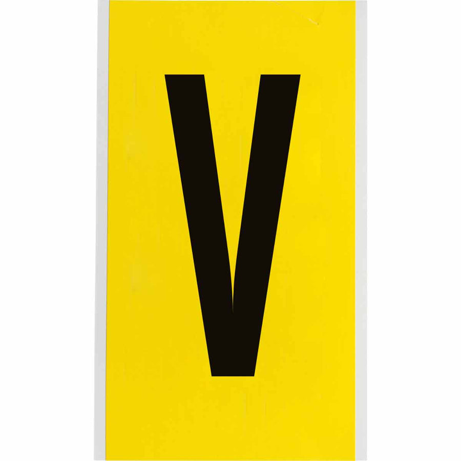 Brady 3470 - V 34 Series Indoor Repositionable Numbers And Letters, 6 in, Letter V MTESolutions