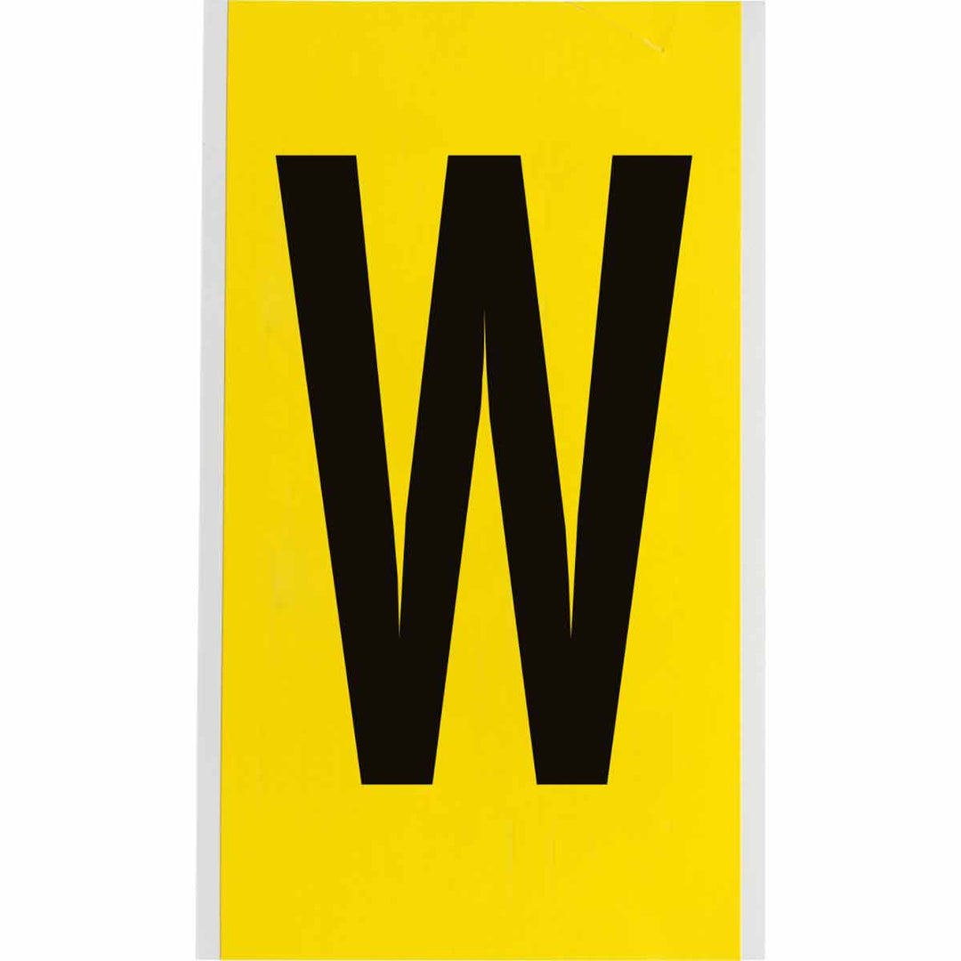 Brady 3470 - W 34 Series Indoor Repositionable Numbers And Letters, 6 in, Letter W MTESolutions
