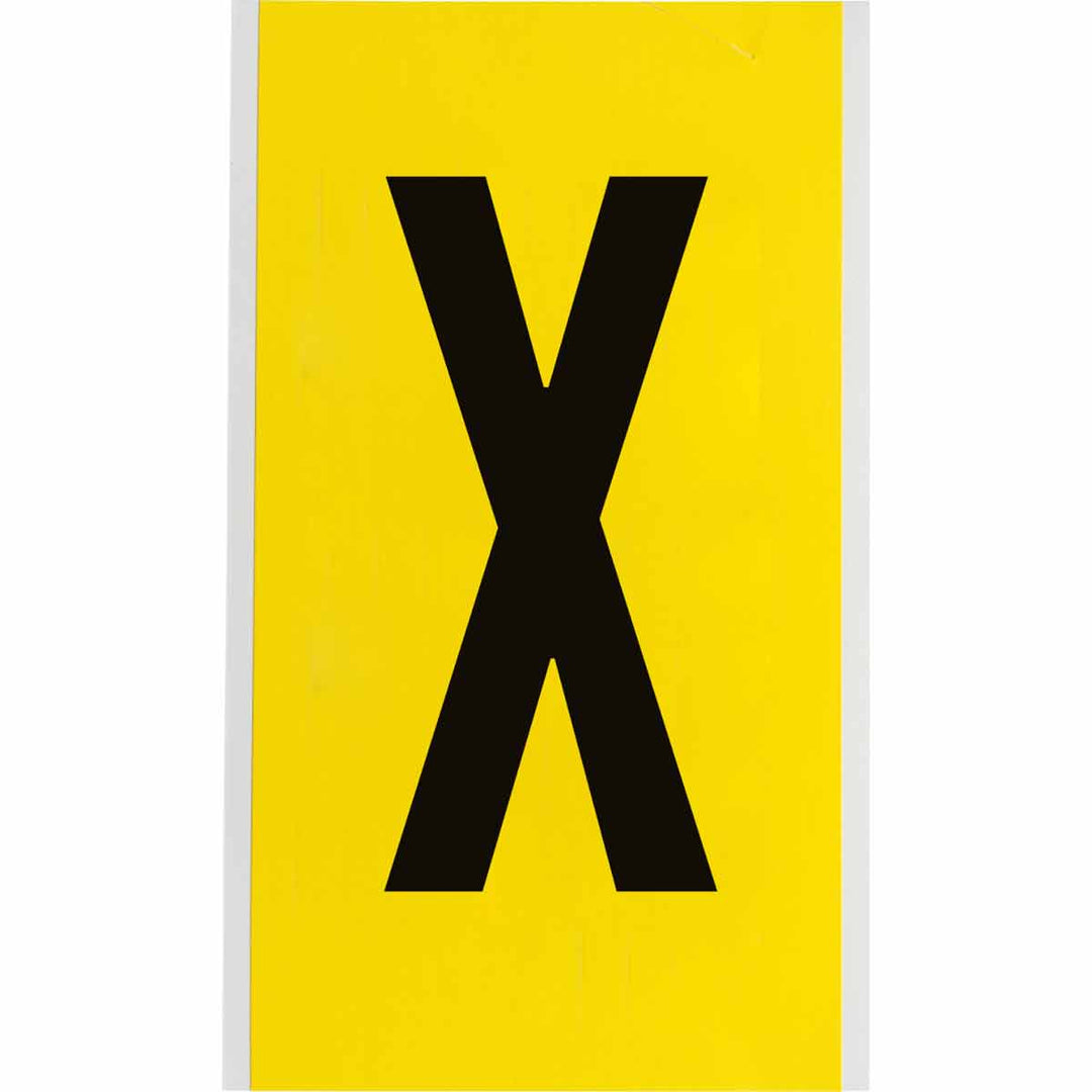Brady 3470 - X 34 Series Indoor Repositionable Numbers And Letters, 6 in, Letter X MTESolutions