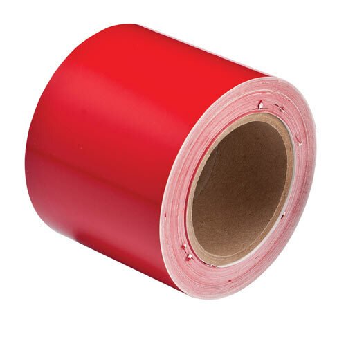 Brady 36288 Pipe Banding Tape - Red Vinyl 4 in x 30 yd  MTESolutions