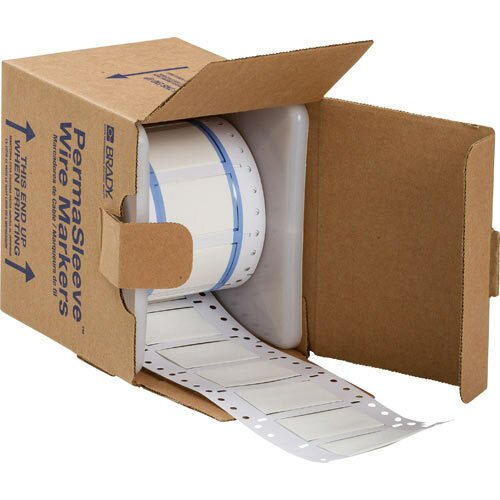 Brady 3Ps - 750 - 2 - Wt - S Permasleeve; Wire Marking Sleeves MTESolutions