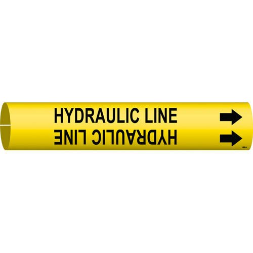 Brady 4083 - A Snap - On Hydraulic Line Pipe Marker .75 in x 1.375 in MTESolutions