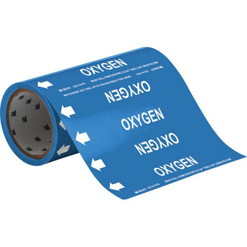 Brady 41470 Oxygen Roll Form Pipe Markers MTESolutions