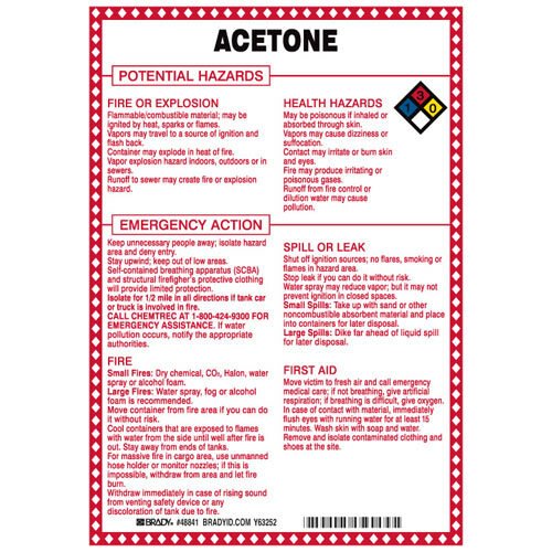 Brady 48841 Brady 48841 Hazardous Material Sign – MTESolutions