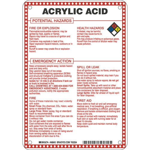 Brady 48843 Hazardous Material Sign MTESolutions