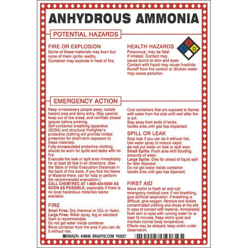 Brady 48846 Hazardous Material Sign MTESolutions