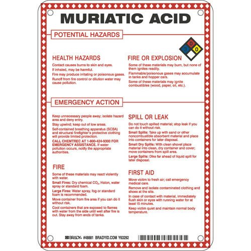 Brady 48881 Hazardous Material Sign MTESolutions