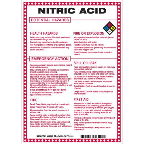 Brady 48882 Hazardous Material Sign MTESolutions