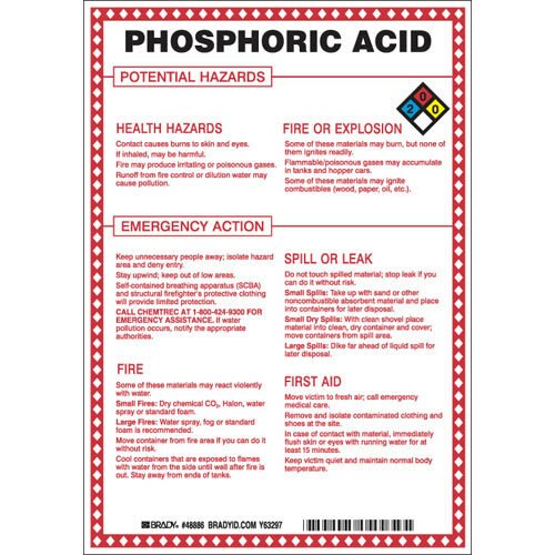 Brady 48886 Hazardous Material Sign MTESolutions