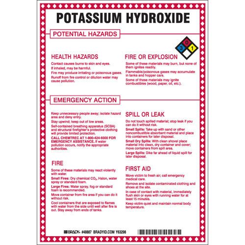 Brady 48887 Hazardous Material Sign MTESolutions