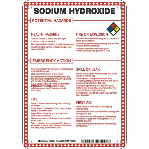 Brady 48891 Hazardous Material Sign MTESolutions