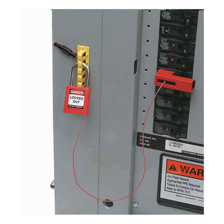 Brady 51252, Snap - On Lockout w/ 2" Cable MTESolutions
