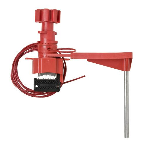 Brady 51392 Large Universal Valve Lockout W - Sheathed Cable & Blocking Arm MTESolutions