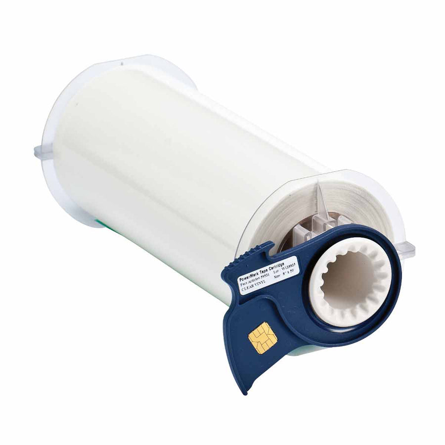 Brady 59531 All Weather Permanent Adhesive Vinyl Label Tape for BBP85 Printer, Clear, 8 in x 50 ft MTESolutions