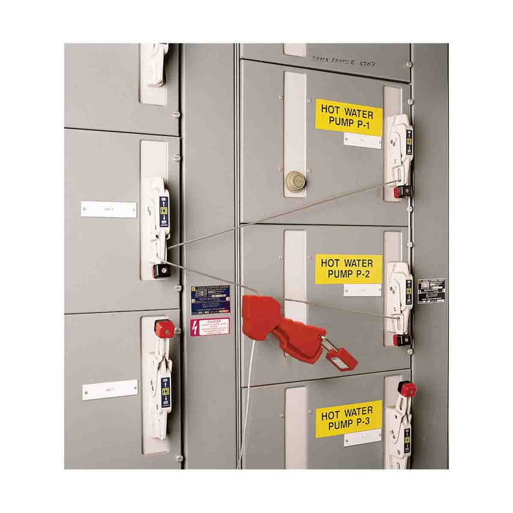Brady 65319, Lockout Cables 0.125 in Dia x 8 ft L Steel Silver MTESolutions