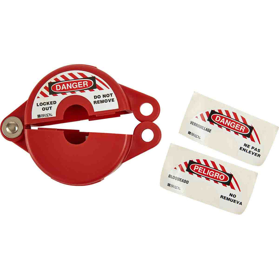 Brady 65561 Small Gate Valve Lockout, Valve Wheel Diameter Range 2.5 - 5 inch MTESolutions