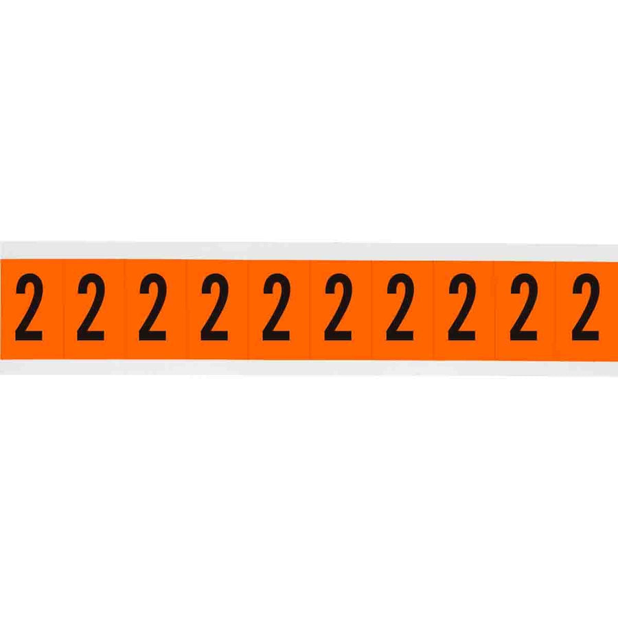 Brady 6570 - 2 APWA Outdoor Utility Numbers & Letters, 2 in, Number 2 MTESolutions