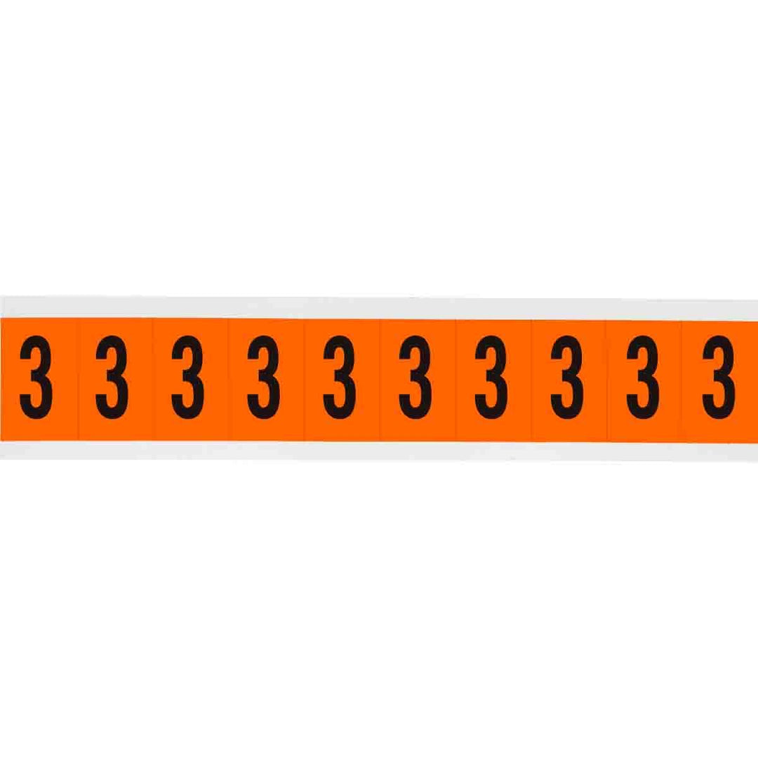 Brady 6570 - 3 APWA Outdoor Utility Numbers & Letters, 2 in, Number 3 MTESolutions