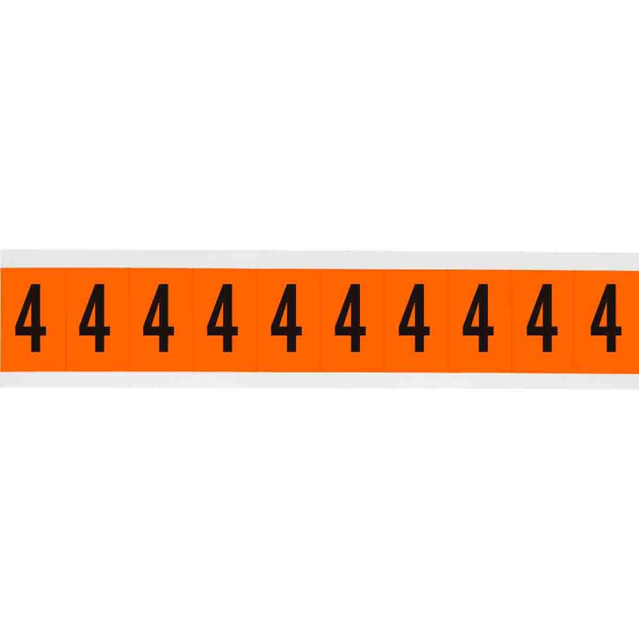 Brady 6570 - 4 APWA Outdoor Utility Numbers & Letters, 2 in, Number 4 MTESolutions