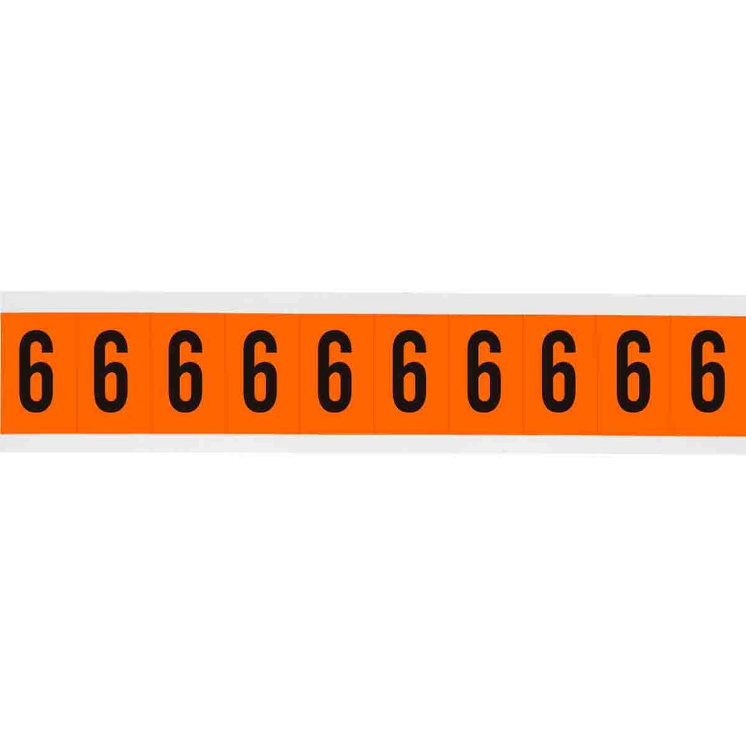 Brady 6570 - 6 APWA Outdoor Utility Numbers & Letters, 2 in, Number 6 MTESolutions