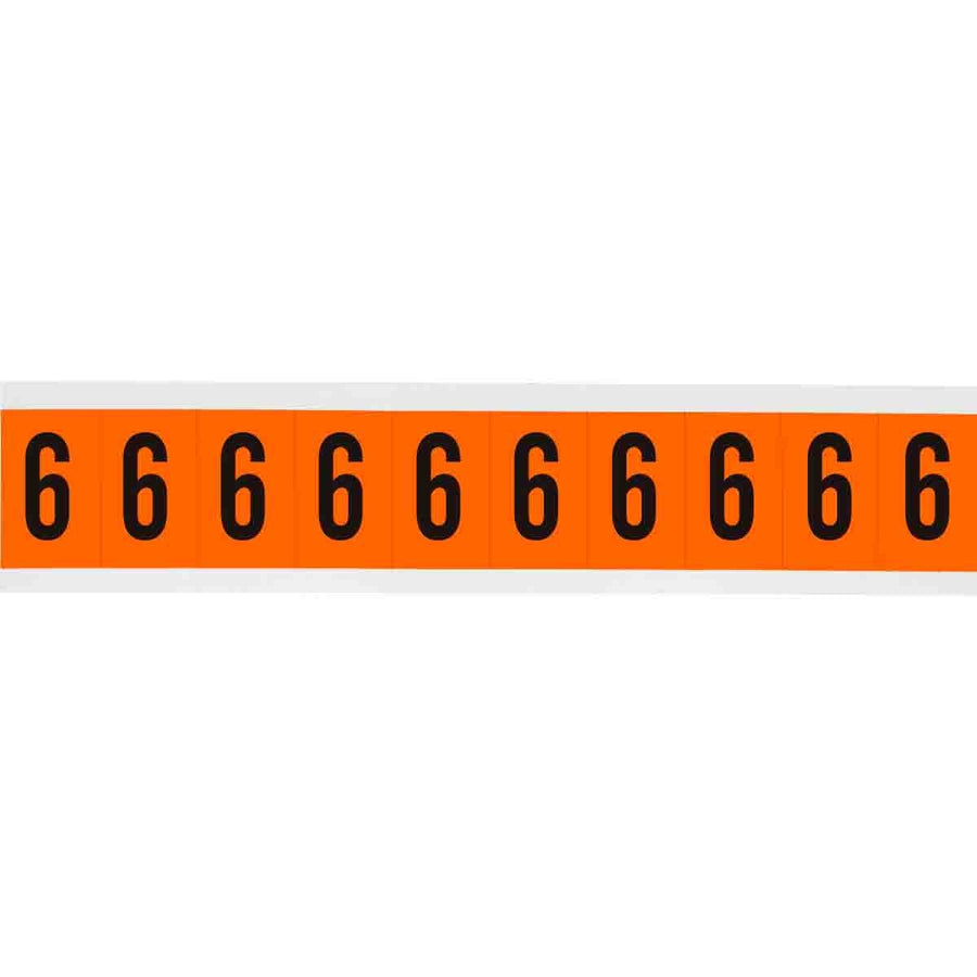 Brady 6570 - 6 APWA Outdoor Utility Numbers & Letters, 2 in, Number 6 MTESolutions