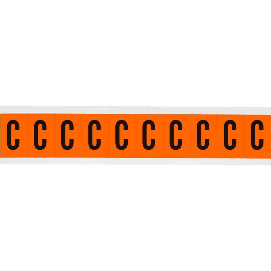 Brady 6570 - C APWA Outdoor Utility Numbers & Letters, 2 in, Letter C MTESolutions