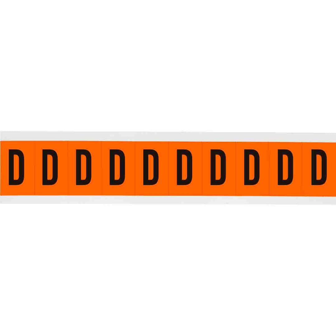 Brady 6570 - D APWA Outdoor Utility Numbers & Letters, 2 in, Letter D MTESolutions