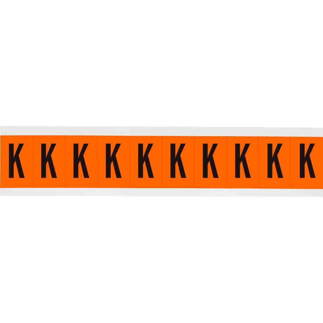 Brady 6570 - K APWA Outdoor Utility Numbers & Letters, 2 in, Letter K MTESolutions