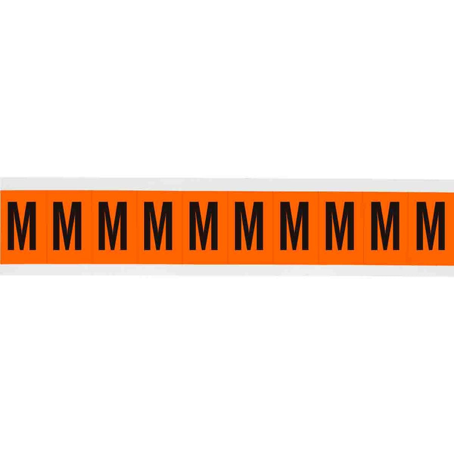 Brady 6570 - M APWA Outdoor Utility Numbers & Letters, 2 in, Letter M MTESolutions