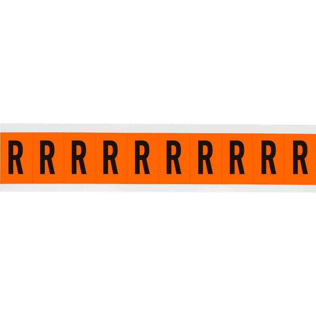 Brady 6570 - R APWA Outdoor Utility Numbers & Letters, 2 in, Letter R MTESolutions