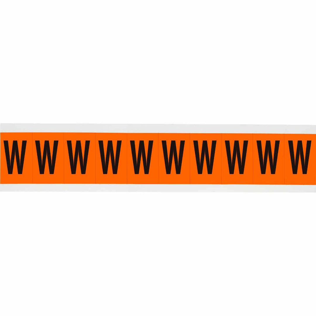 Brady 6570 - W APWA Outdoor Utility Numbers & Letters, 2 in, Letter W MTESolutions
