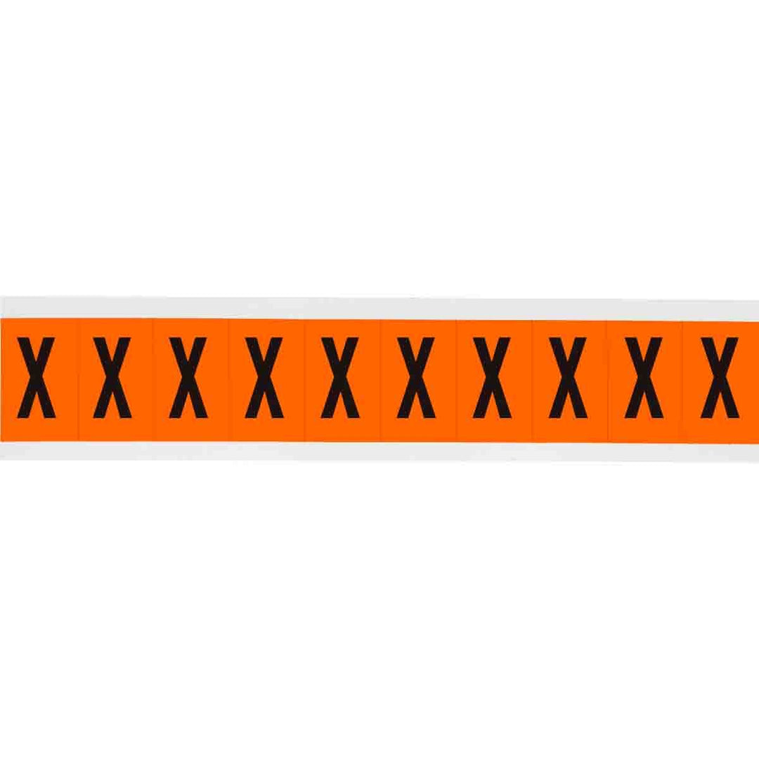 Brady 6570 - X APWA Outdoor Utility Numbers & Letters, 2 in, Letter X MTESolutions