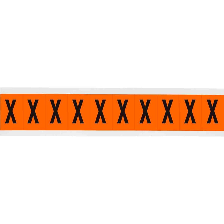 Brady 6570 - X APWA Outdoor Utility Numbers & Letters, 2 in, Letter X MTESolutions