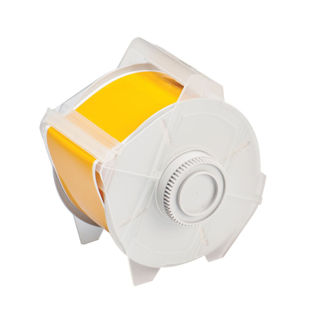 Brady 76620 GlobalMark Continuous High Performance Polyester Labels, Yellow, 2.25 in x 100 ft MTESolutions