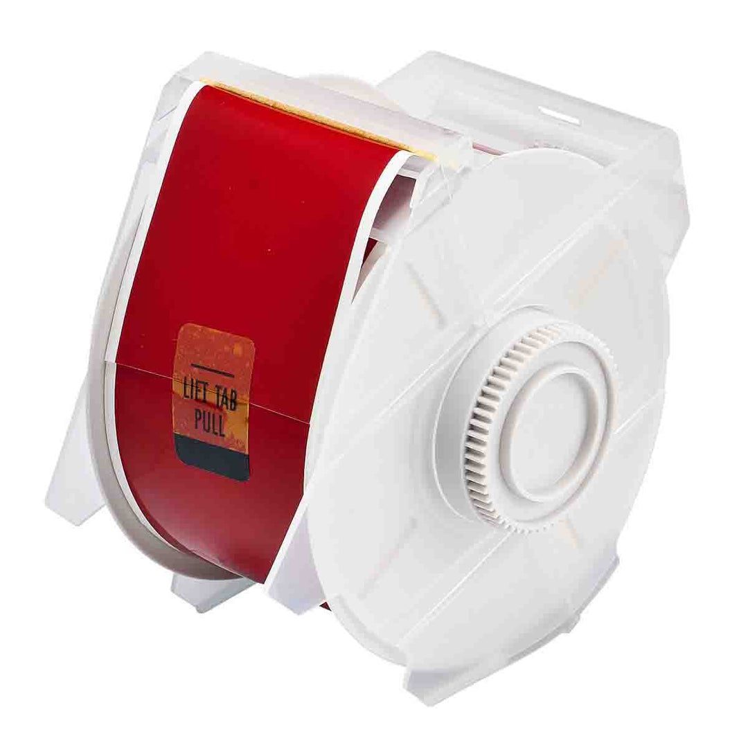 Brady 76624 GlobalMark Continuous High Performance Polyester Labels, Red, 2.25 in x 100 ft MTESolutions