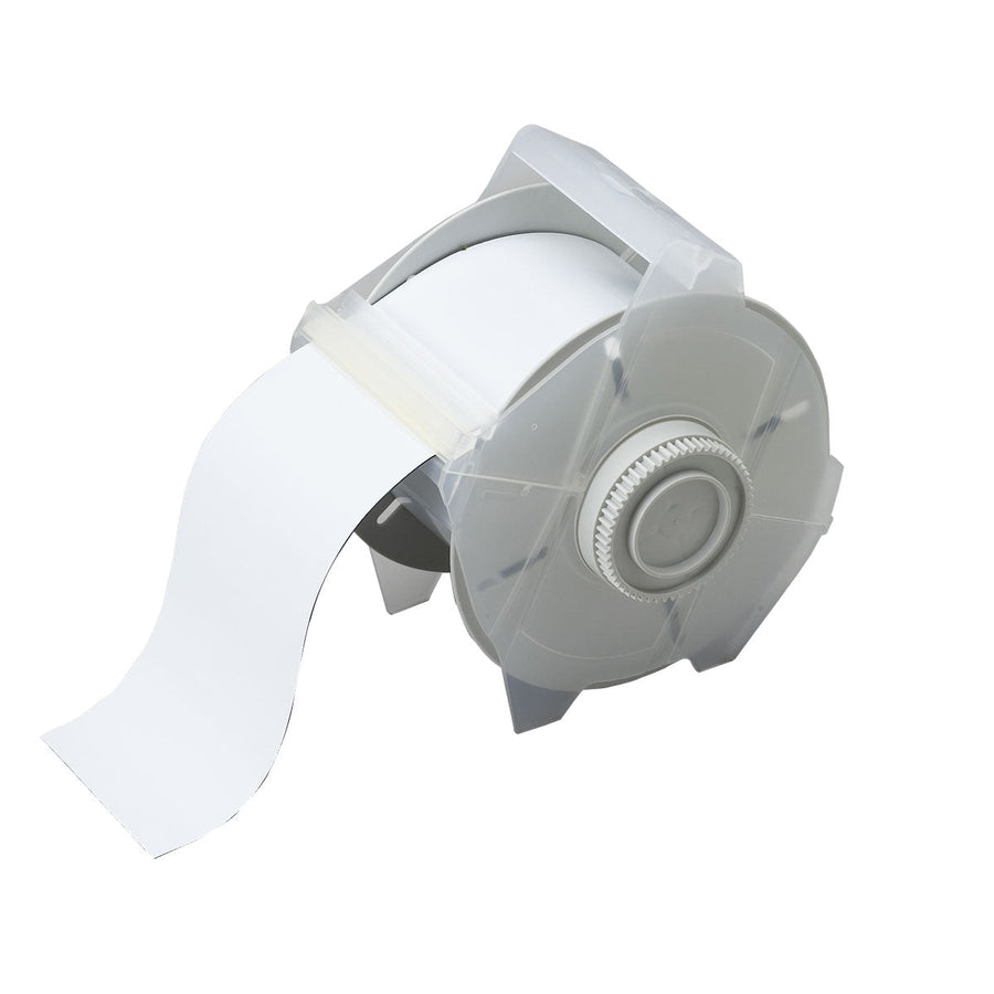 Brady 76687 Globalmark Magnetic Polyester Labels, White, 2.25 in x 25 ft MTESolutions