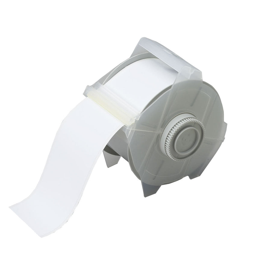 Brady 76698 Repositionable Multi - Purpose Vinyl Label Tape for GlobalMark Printer, White, 2.25 in x 100 ft MTESolutions