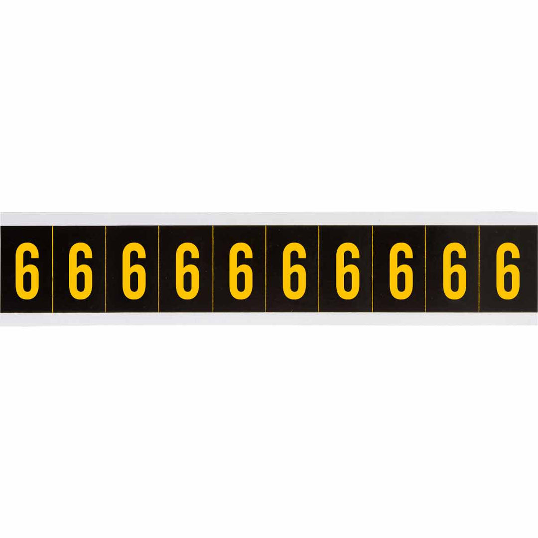 Brady 7897 - 6 APWA Outdoor Utility Numbers & Letters, 2 in, Number 6 MTESolutions