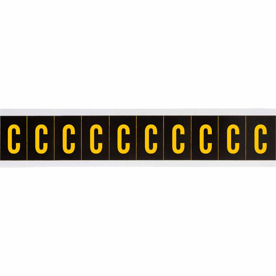 Brady 7897 - C APWA Outdoor Utility Numbers & Letters, 2 in, Letter C MTESolutions