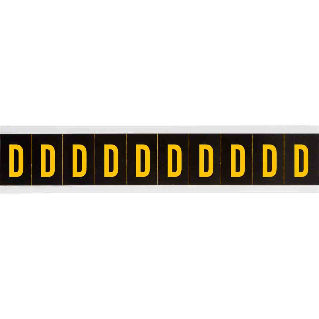 Brady 7897 - D APWA Outdoor Utility Numbers & Letters, 2 in, Letter D MTESolutions