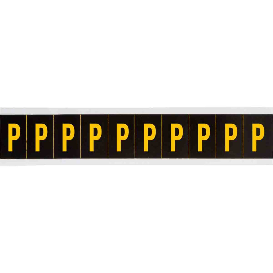 Brady 7897 - P APWA Outdoor Utility Numbers & Letters, 2 in, Letter P MTESolutions