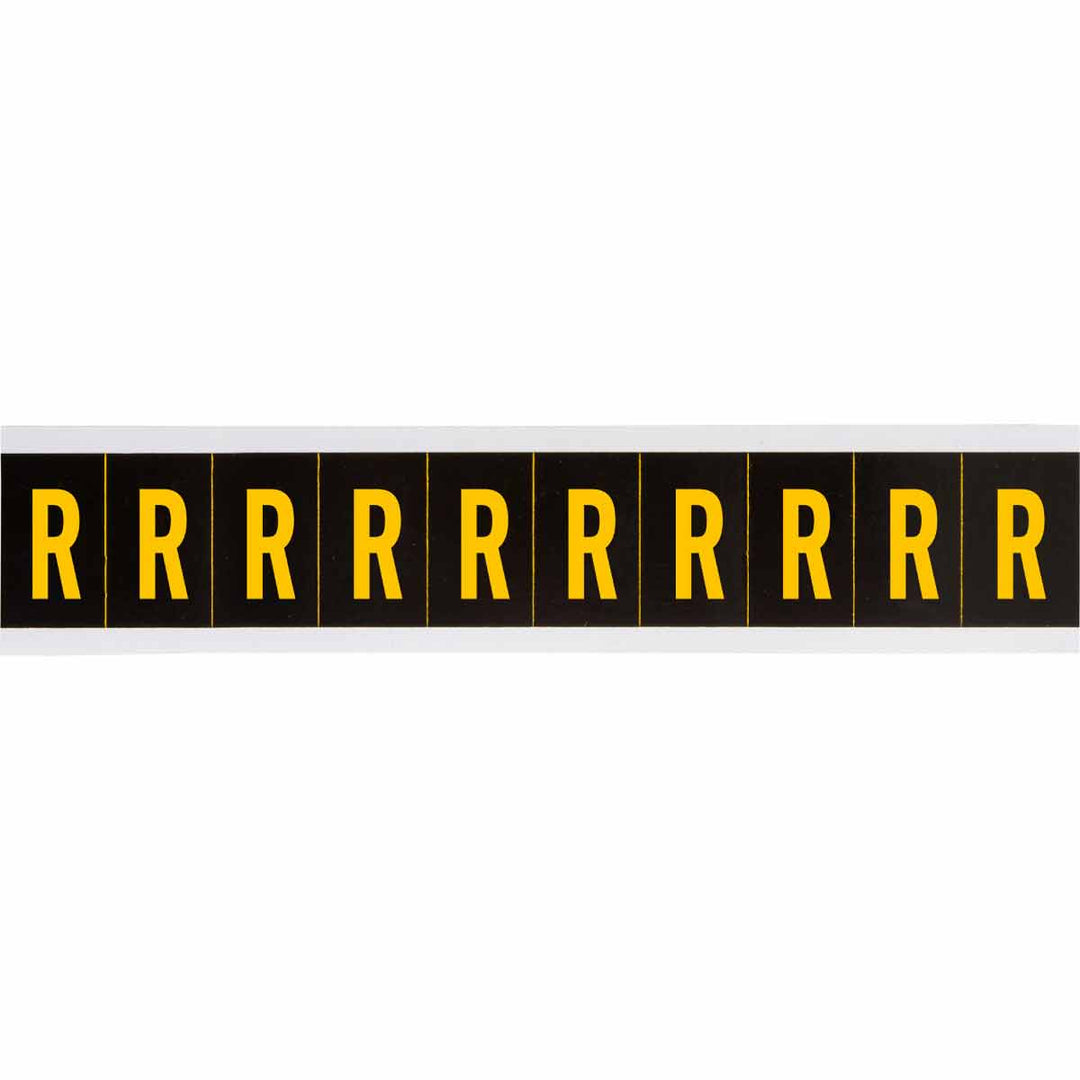Brady 7897 - R APWA Outdoor Utility Numbers & Letters, 2 in, Letter R MTESolutions