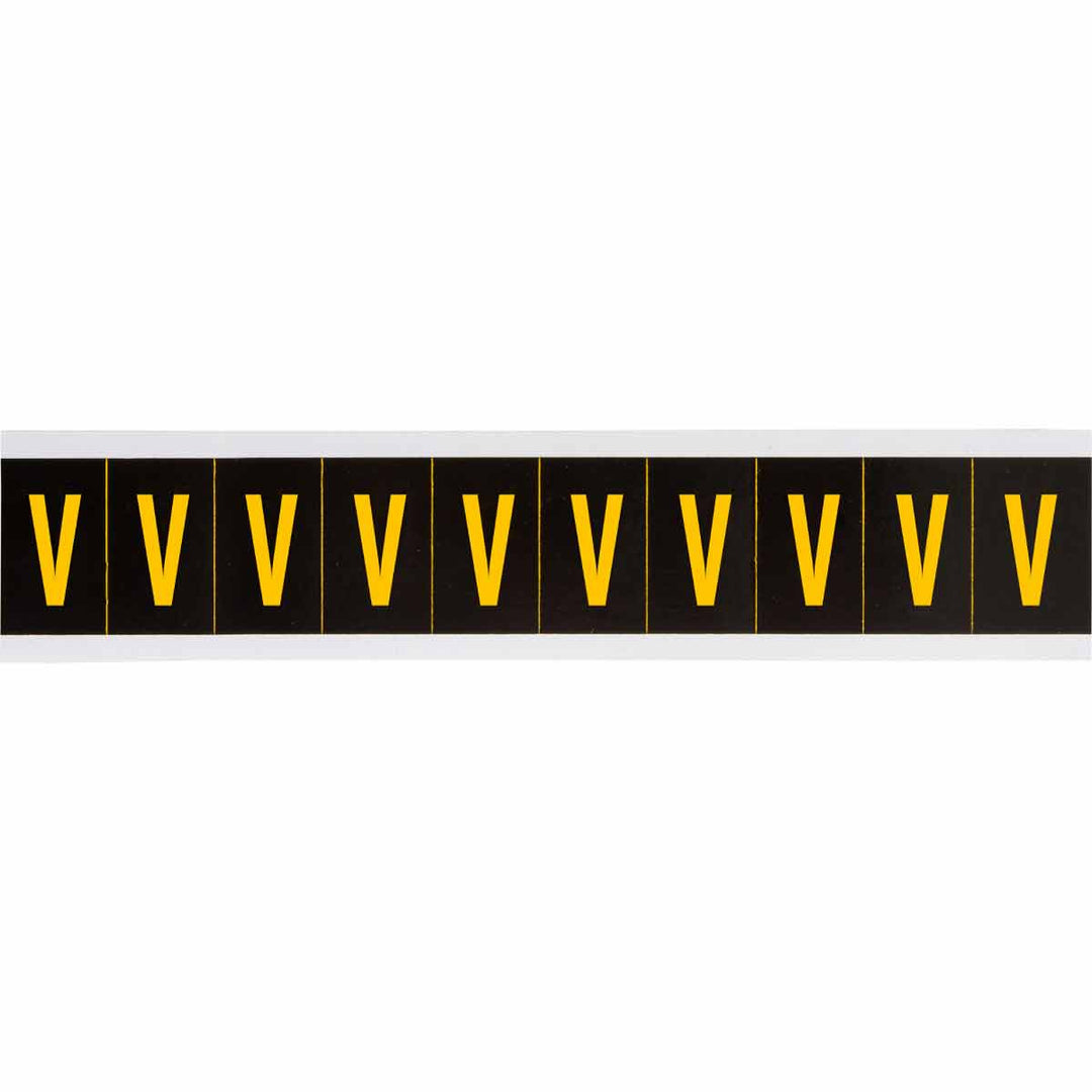 Brady 7897 - V APWA Outdoor Utility Numbers & Letters, 2 in, Letter V MTESolutions